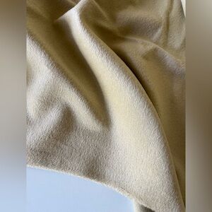 Gorgeous 2.2m angora/wool velvet suiting. Made in England. Light camel colour.
